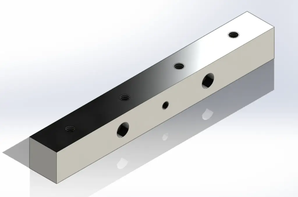 MP-2000-0058  Label Clamp Block