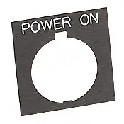 [2400-510] 2400-510 Power On Legend Plate